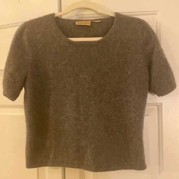 Apostrophe Tops - Vintage grey cashmere t shirt top by Apostrophe, no sign of wear
